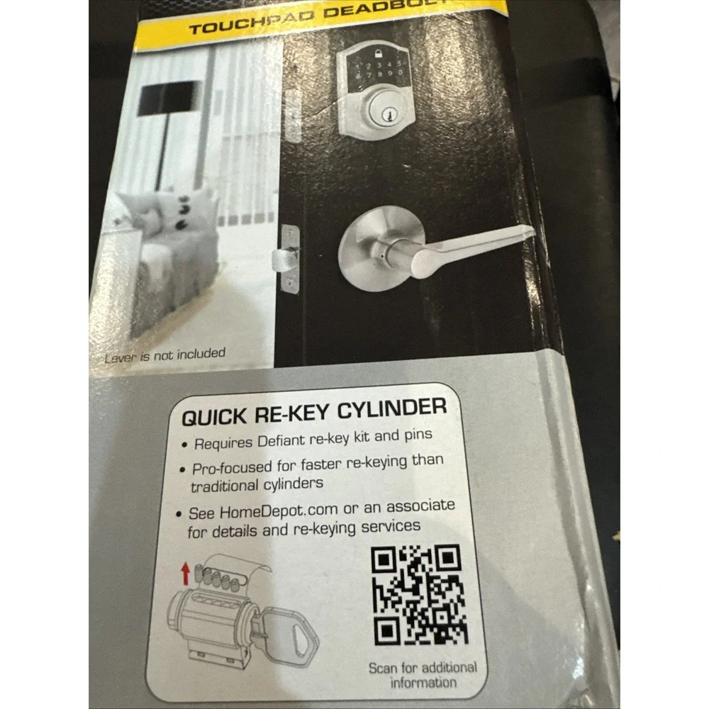 Defiant Touchpad‎ Deadbolt Lock Satin Nickel 1009 623 200